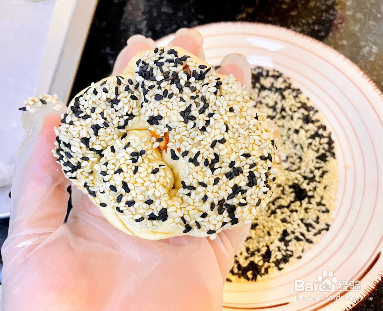 芝麻花卷包怎么做