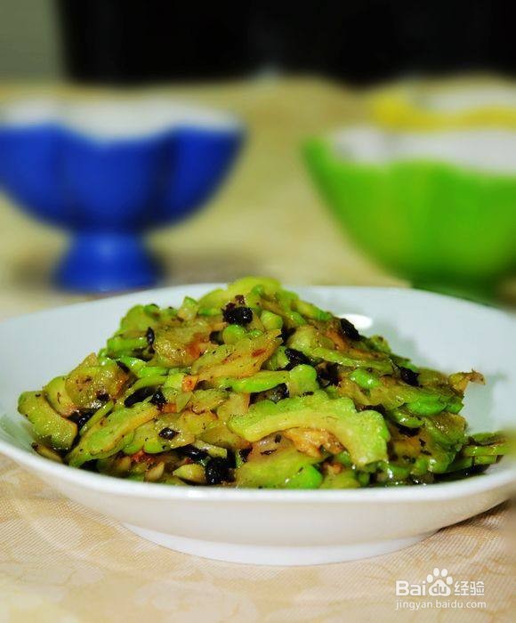 苦瓜炒豆豉的做法