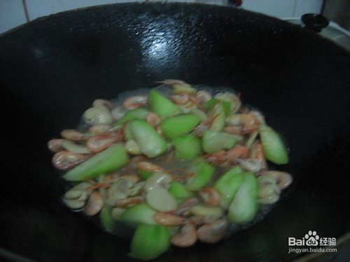 丝瓜炒虾米