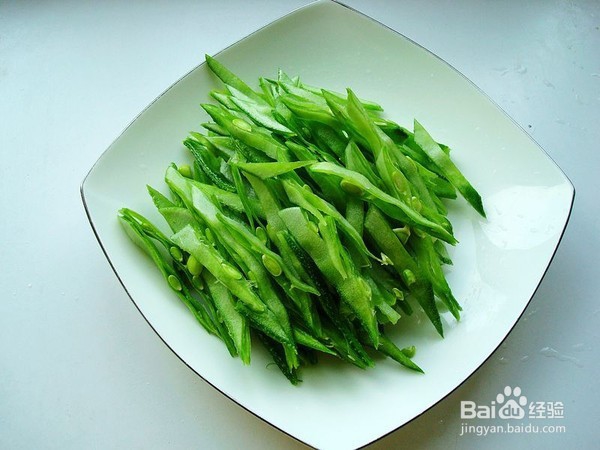 扁豆炒香干的做法