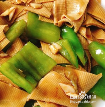 超好吃的尖椒豆皮