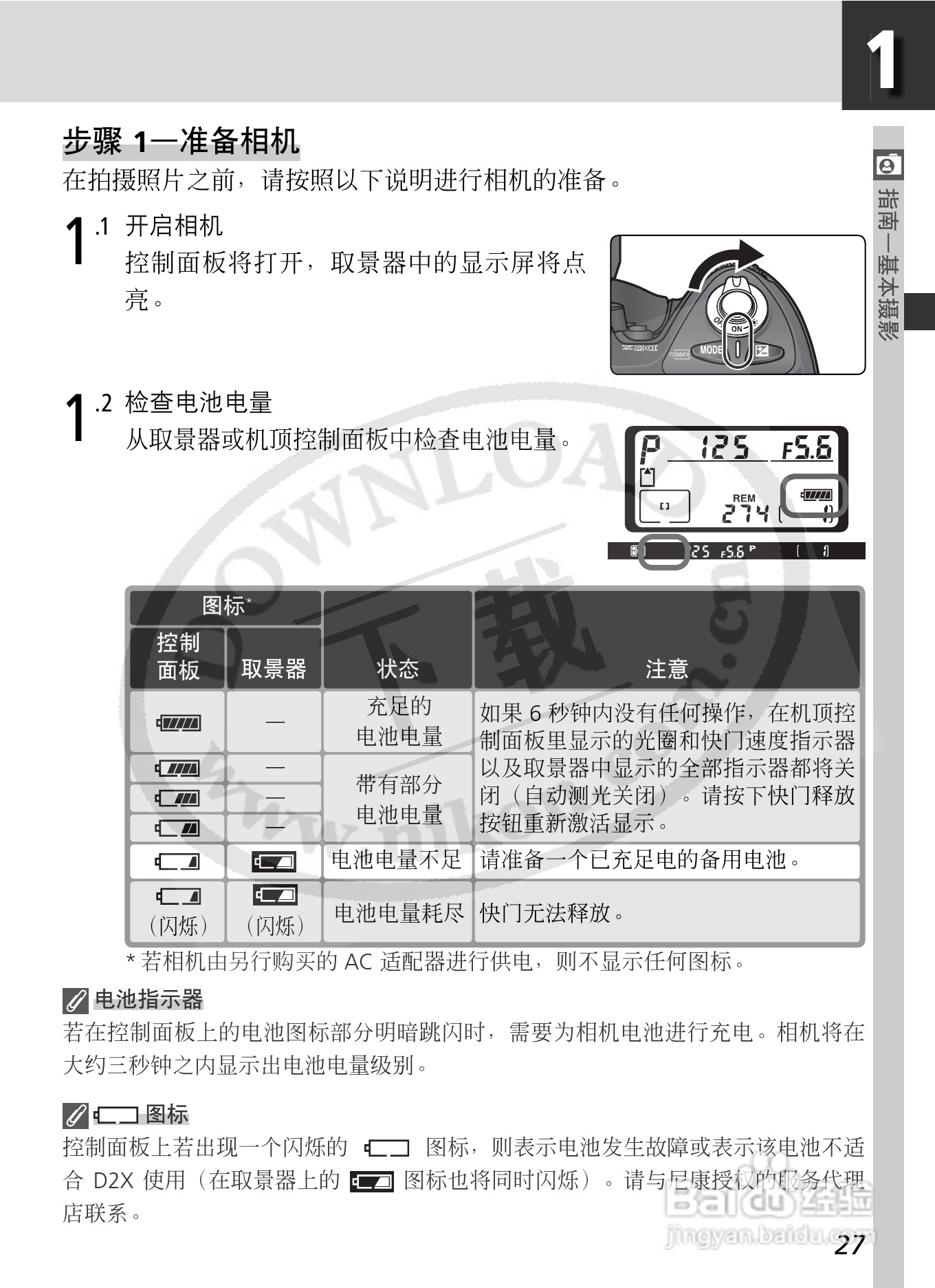 尼康D2X数码相机使用说明书:[5]