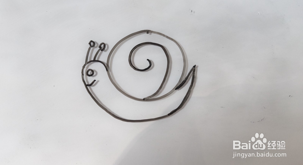 简笔画——怎么画简笔画蜗牛