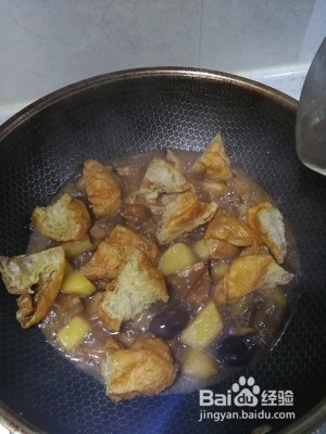 教你做出土豆香菇面筋烧牛筋