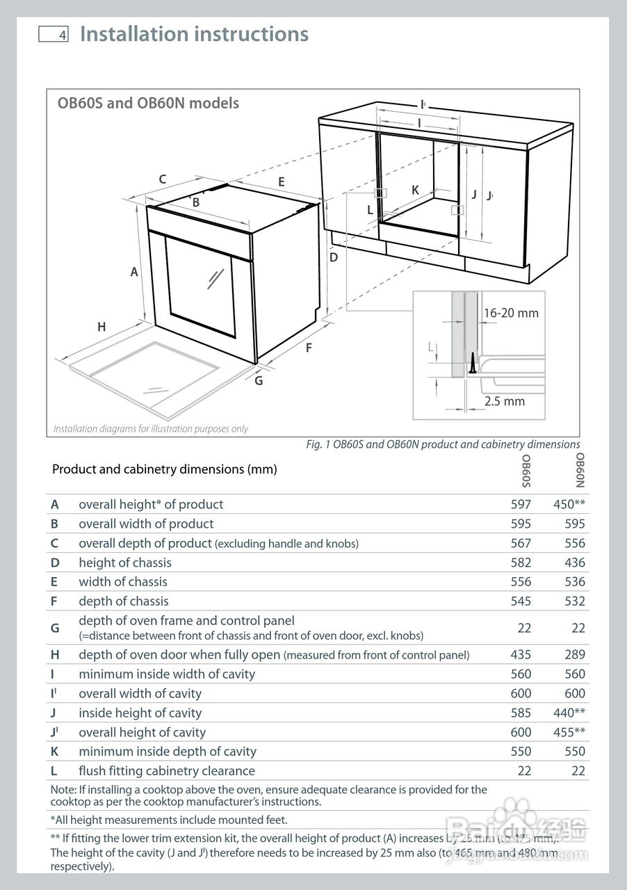 斐雪派克OB60NDEX2嵌入式烤箱说明书:[1]