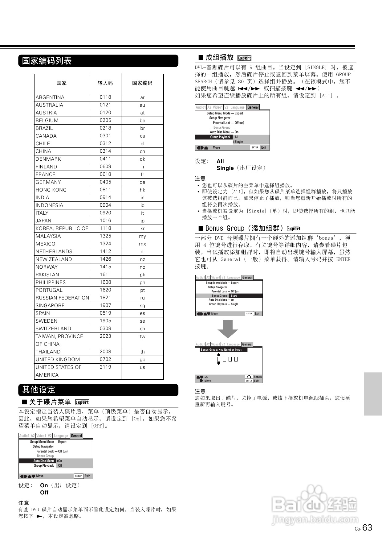 安桥DVD播放机DV-SP800型使用说明书:[4]