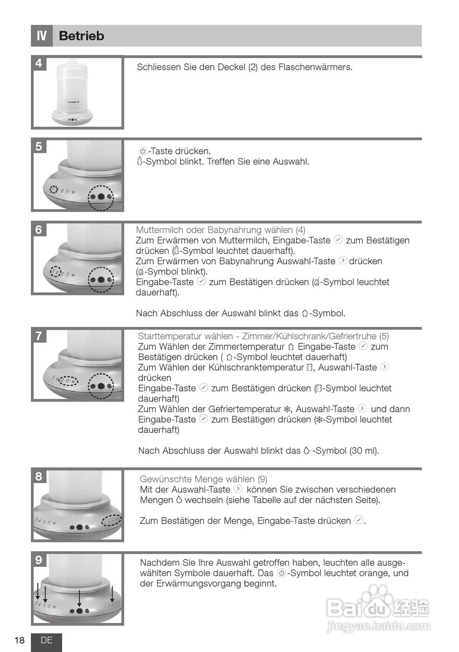 美德乐 B-Well温奶器说明书:[2]