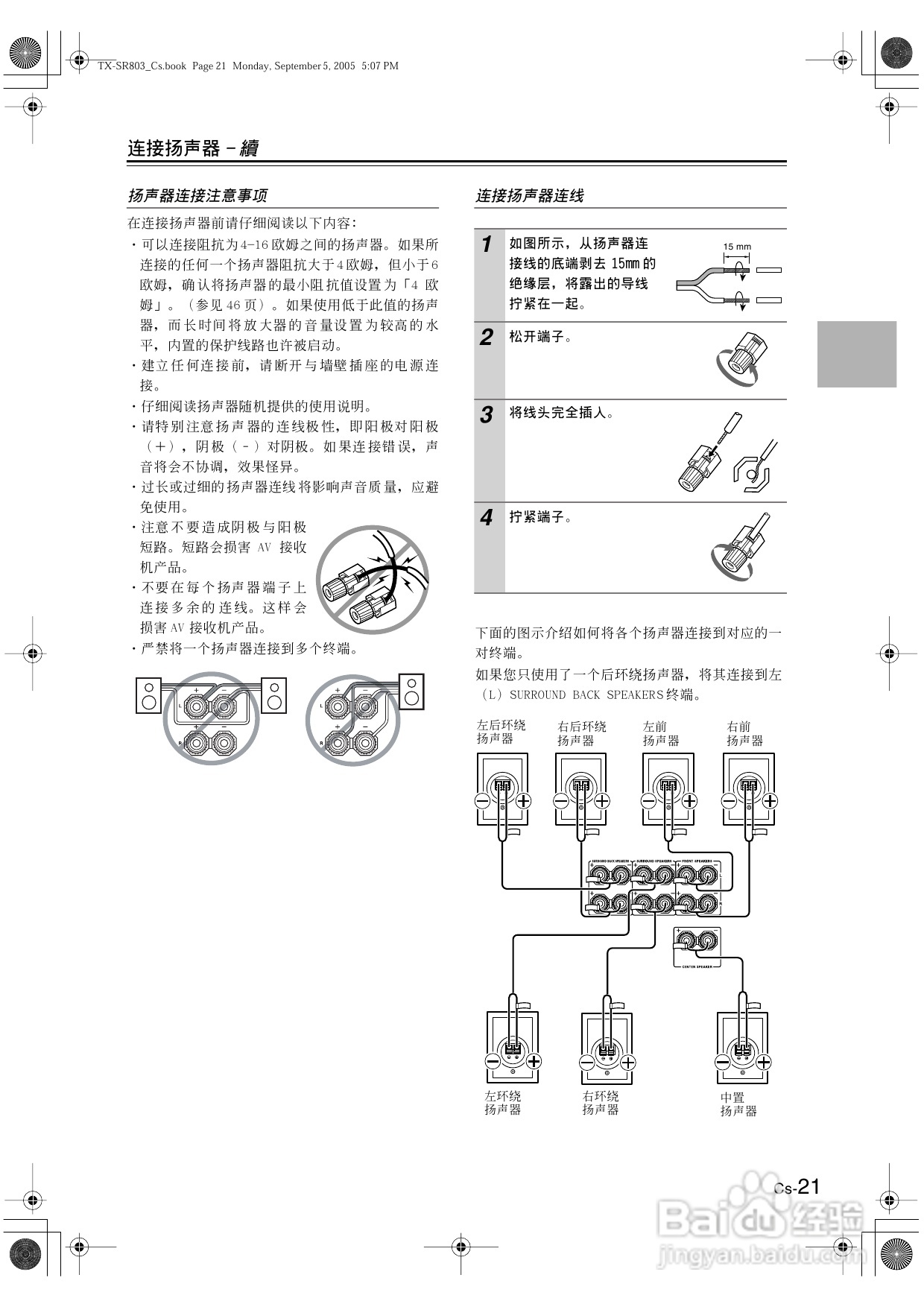 安桥AV接收机TX-SR703型使用说明书:[2]