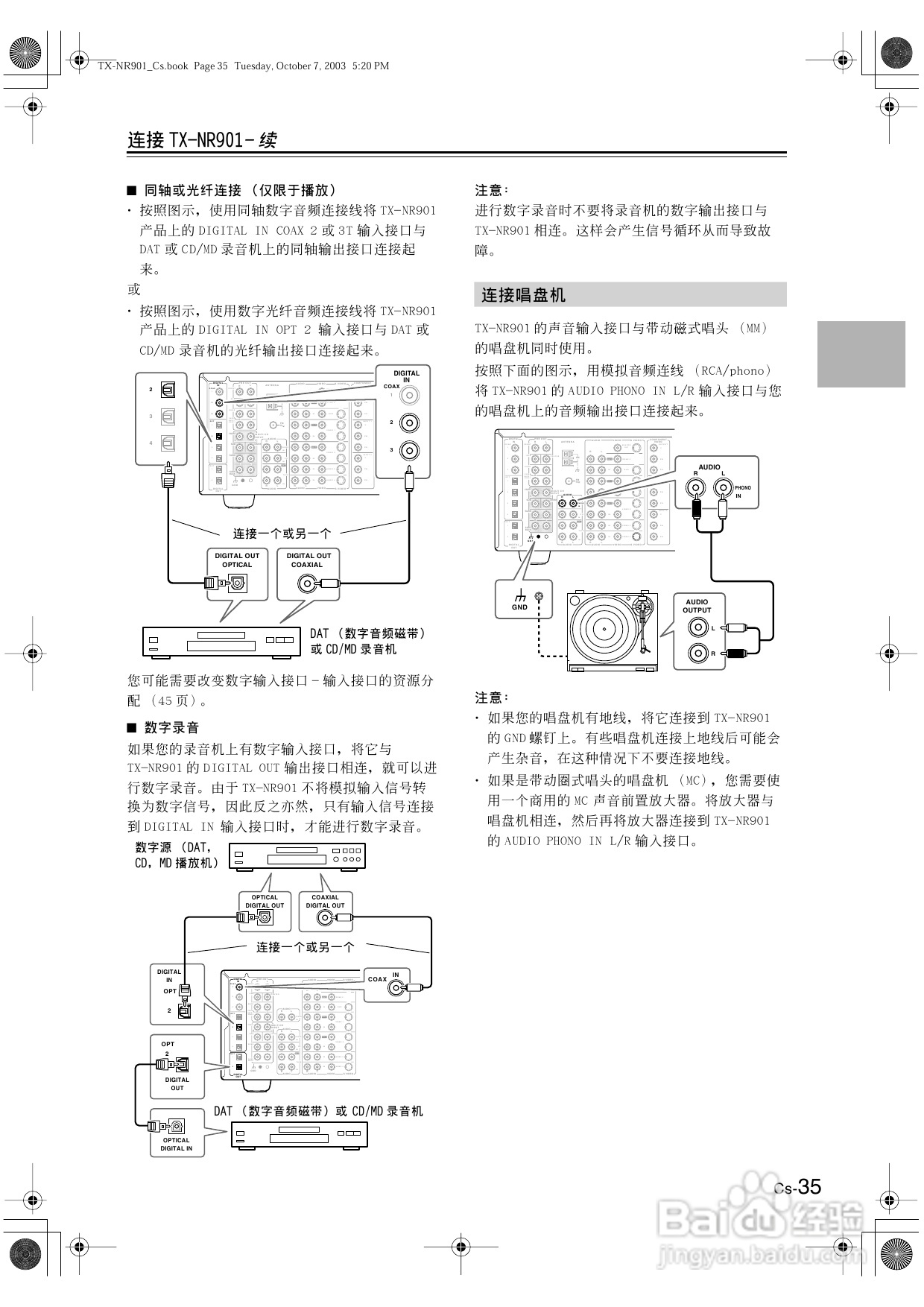 安桥AV接收机TX-NR901型使用说明书:[2]
