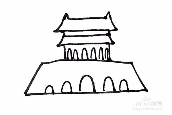 天安门怎么画