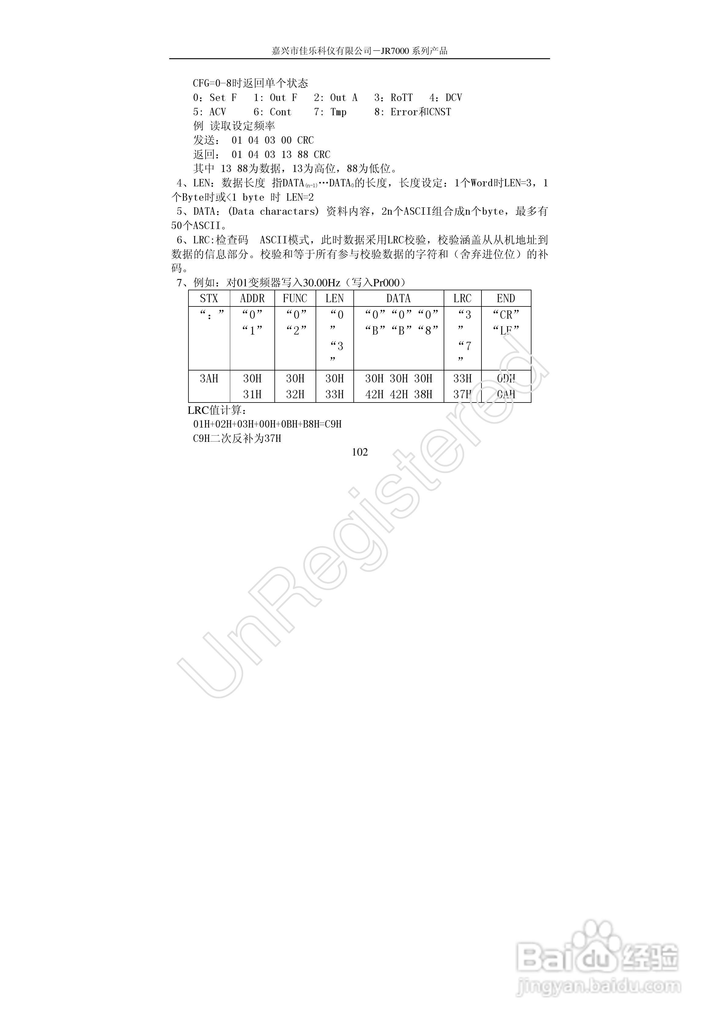 佳乐JR7000-315G-4-1090变频器使用说明书:[11]