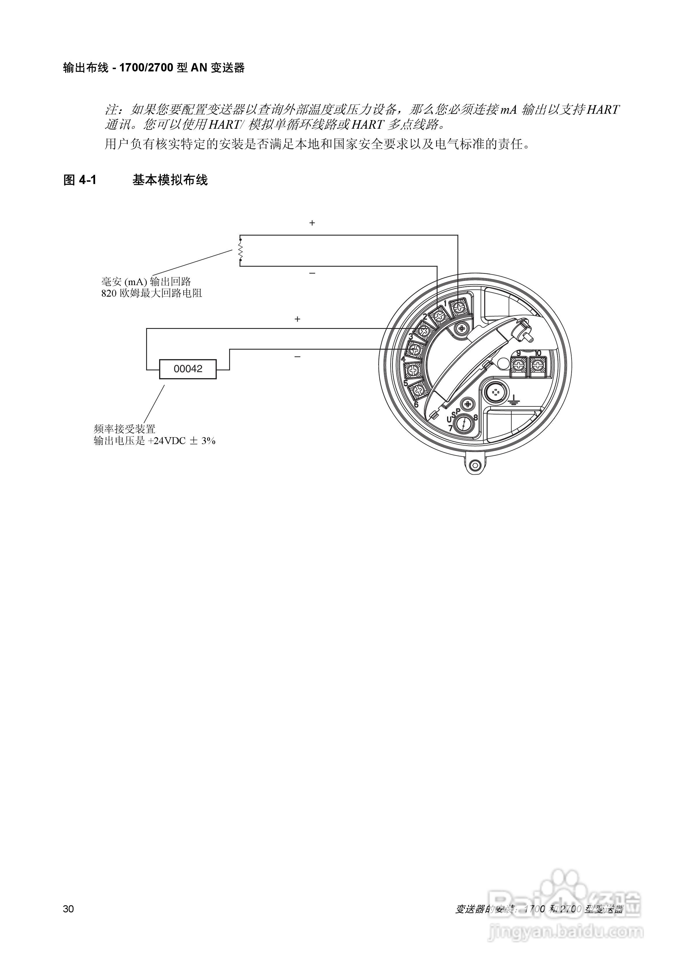 EMERSON1700/2700型变送器安装说明书:[4]