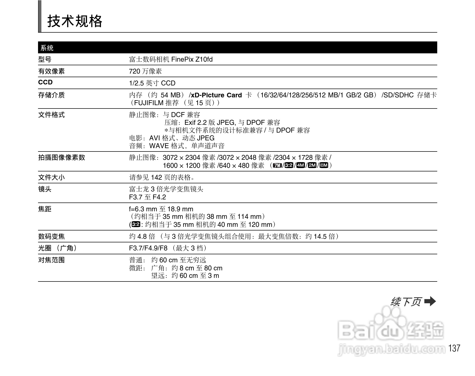 富士FinePix Z10fd数码相机使用说明书:[14]