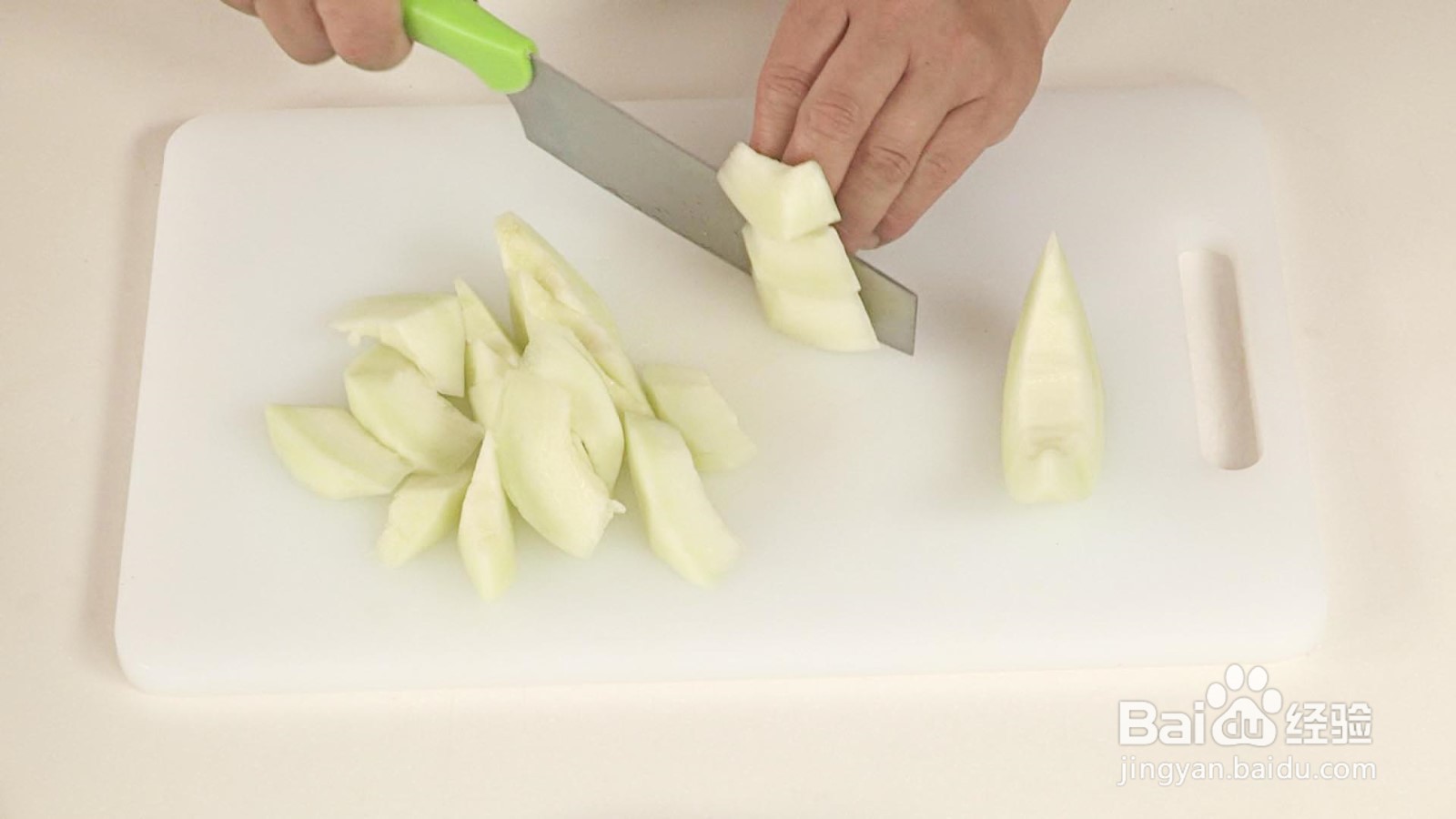 美味的香瓜西瓜火龙果沙拉