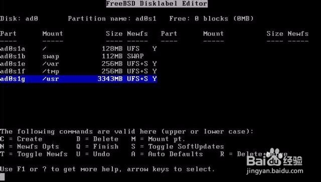 FreeBSD 6.2 安装教程