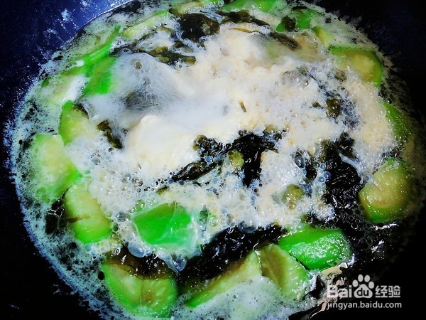 紫菜丝瓜蛋汤的做法