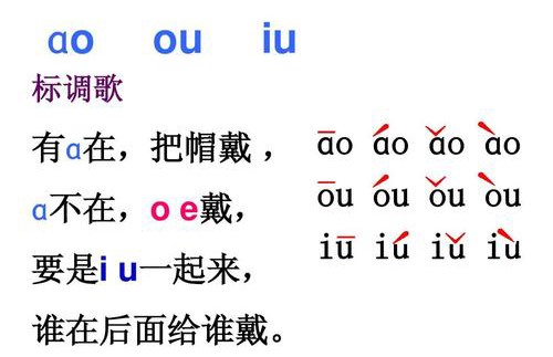 i和u同时在一个音节中作韵母时,声调音标应标在i上.对还是错