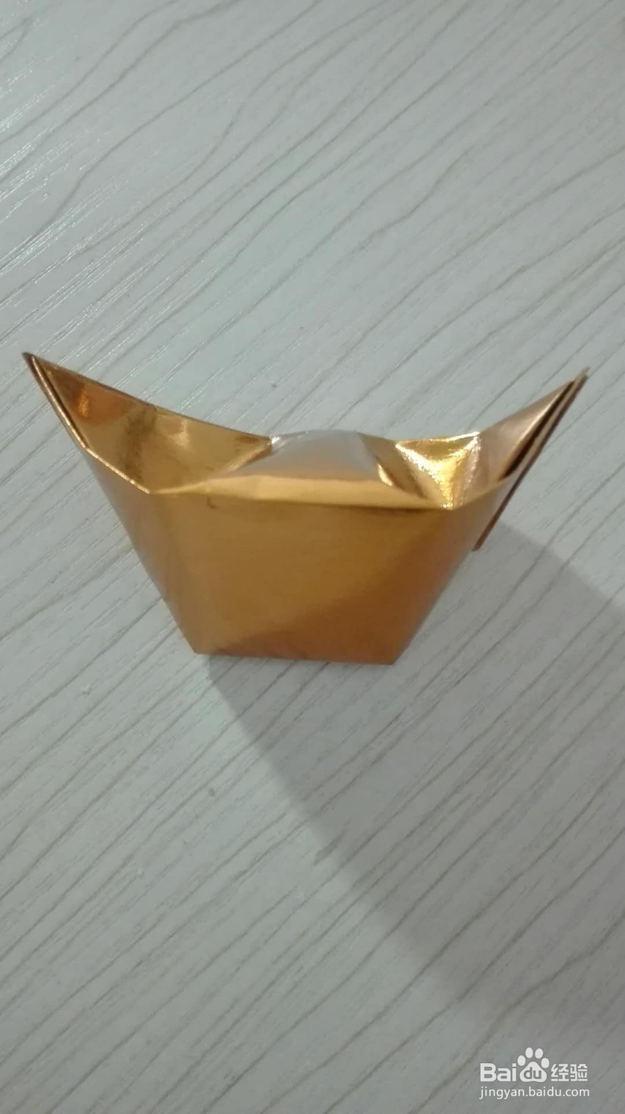 手把手教你用金箔纸折叠金元宝
