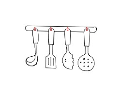 简笔画---怎么画厨房用具