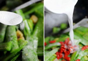 蛇瓜烩干贝的做法