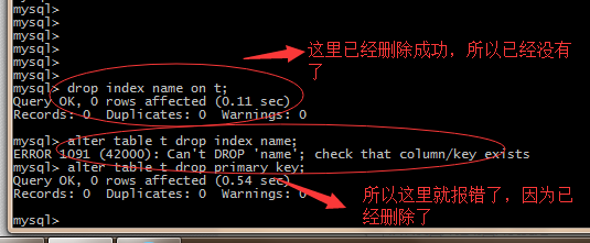 mysql怎么创建,删除,查看索引