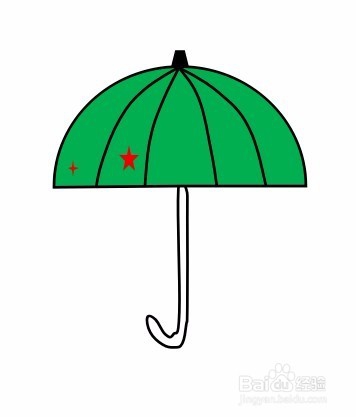 画雨伞的简笔画