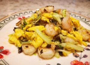 怎么做韭黄虾仁炒蛋