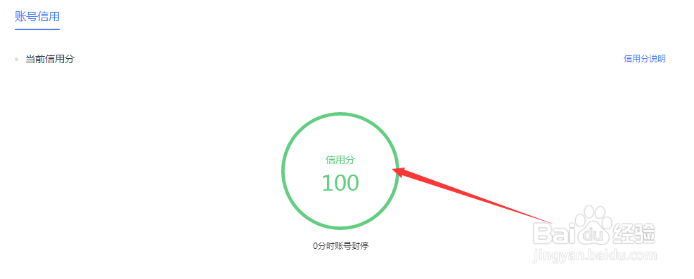 百家号怎么查看信用分