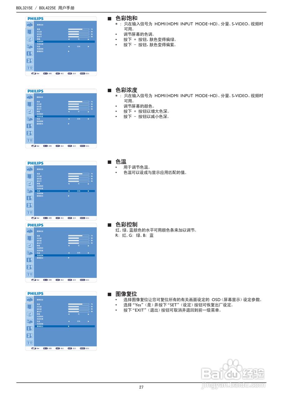 飞利浦BDL3215E/00液晶显示器使用说明书:[3]