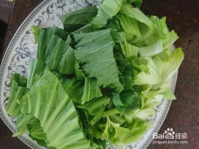 芥菜叶炒杏鲍菇