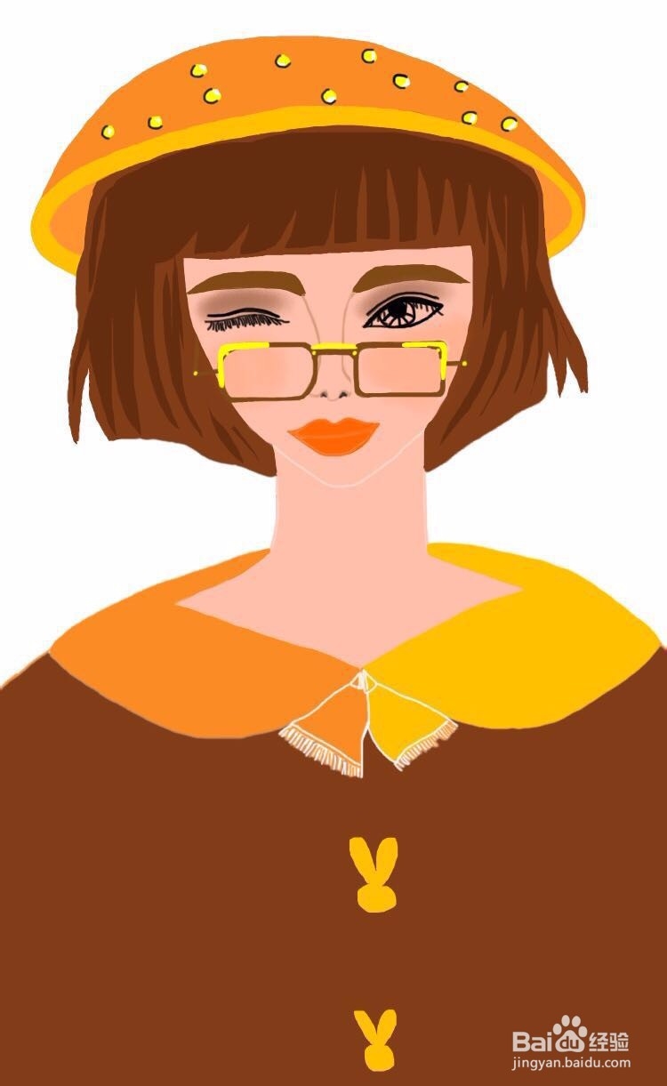 插画教程之文艺女青年
