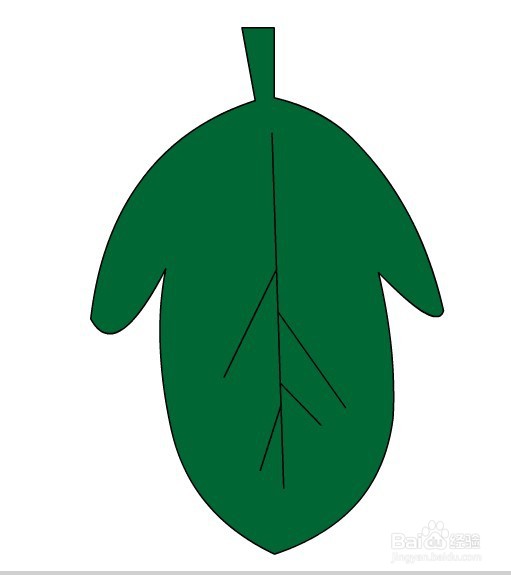 flash绘制一片好看叶子