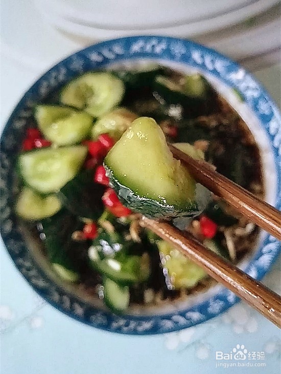 教你做虾皮拌青瓜