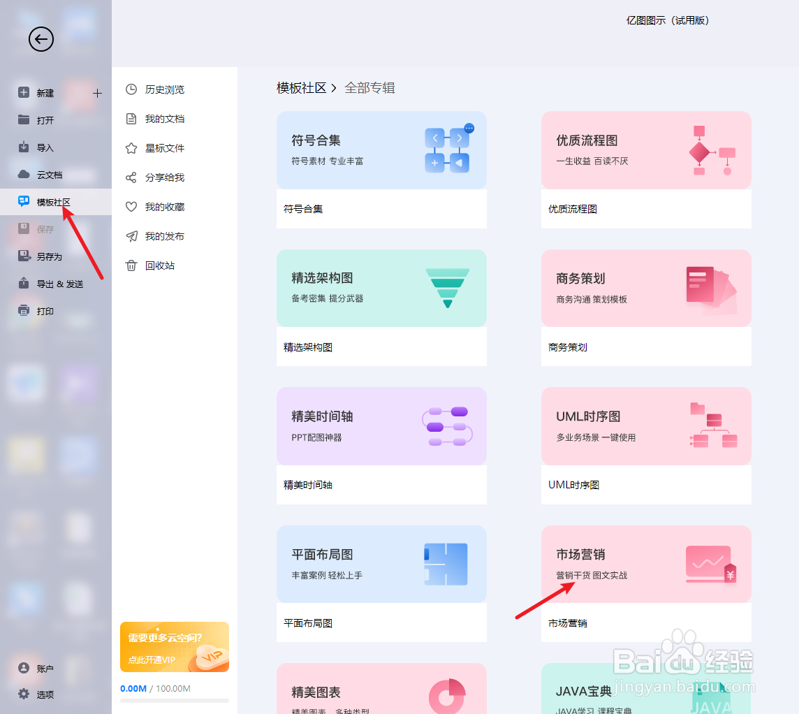 亿图图示如何绘制一份“市场营销基本表流程图”