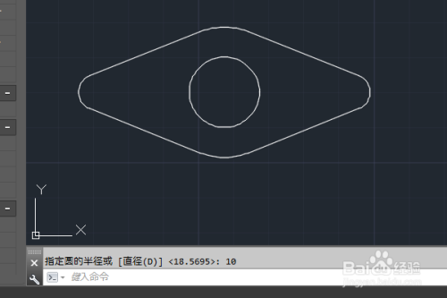 autocad二维绘图训练二百一十九之菱形法兰平面