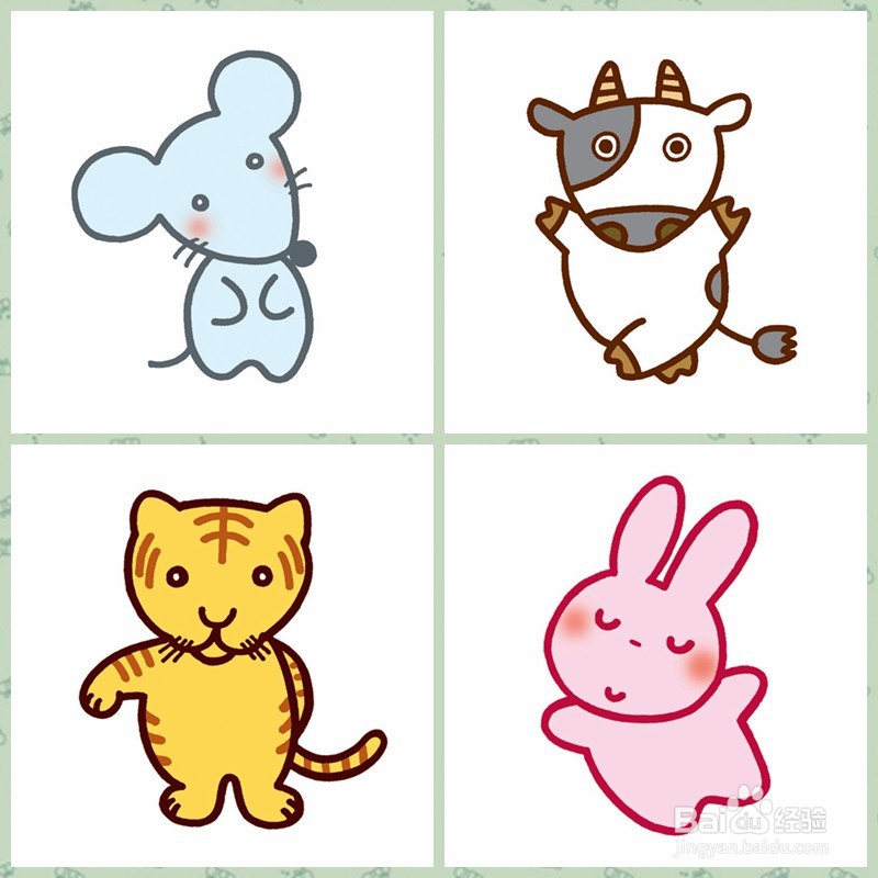 【简笔画】一般动物的画法