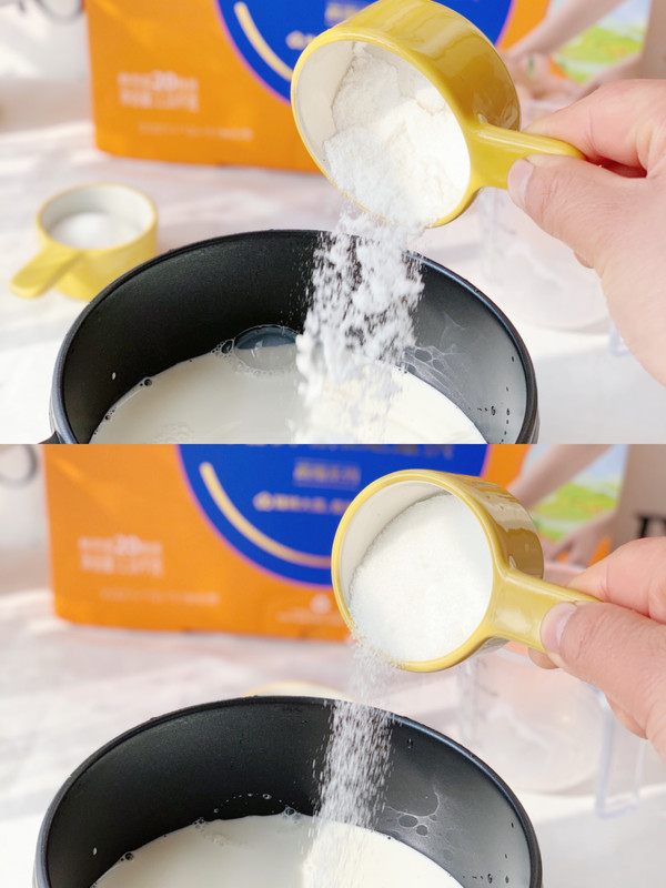 奶香蛋花水晶糕