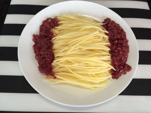 拌饭牛肉土豆丝