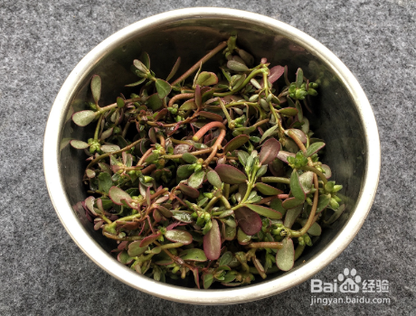 家庭自制马齿苋炒鸡蛋