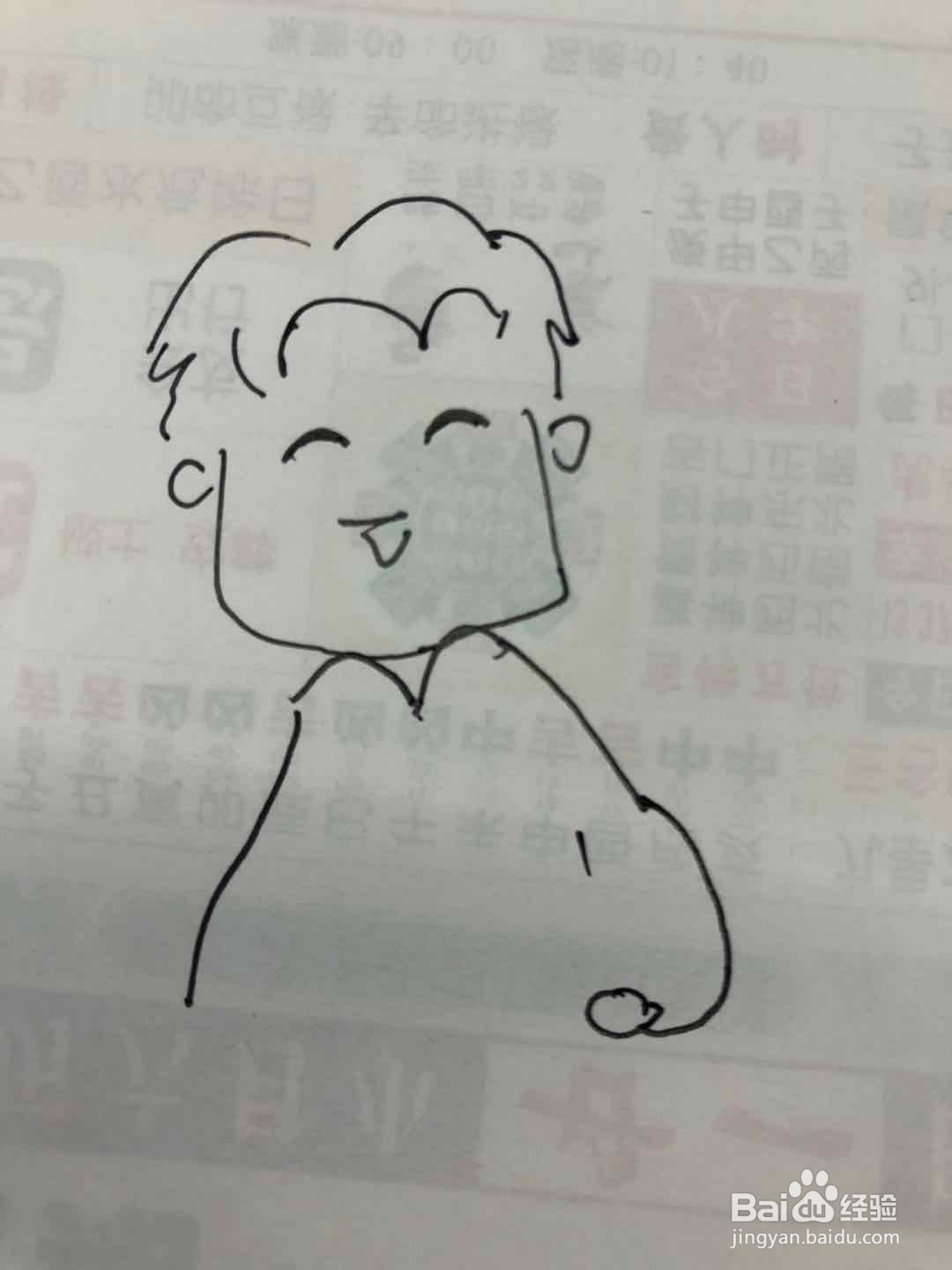 郭麒麟简笔画