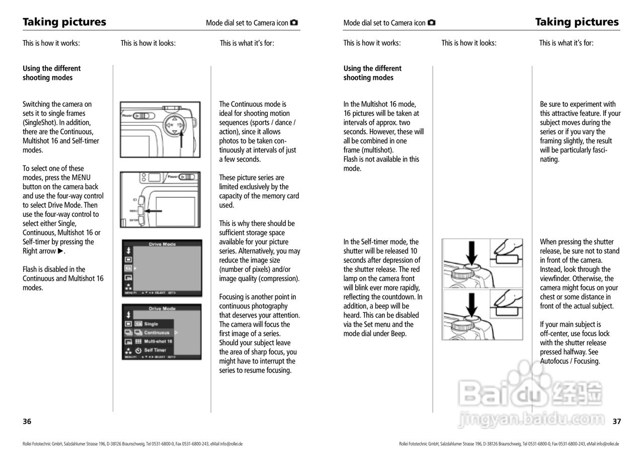 Rollei d33 com型数码相机说明书:[2]