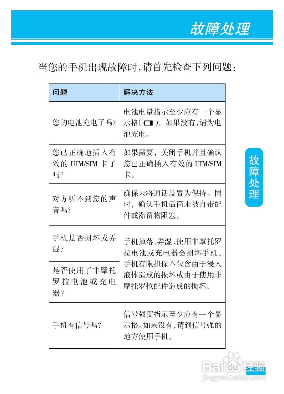 摩托罗拉XT532手机使用说明书:[7]