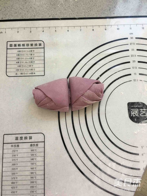 紫薯玫瑰花馒头