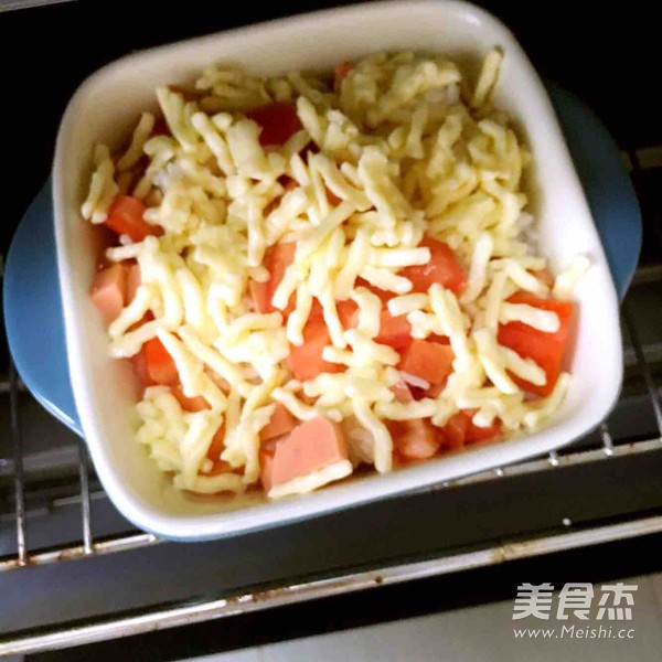 番茄火腿肠焗饭