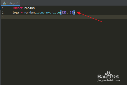 Python：怎么使用random模块lognormvariate方法