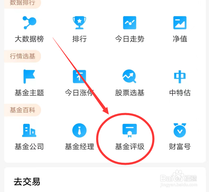 天天基金网APP怎么进入基金评级