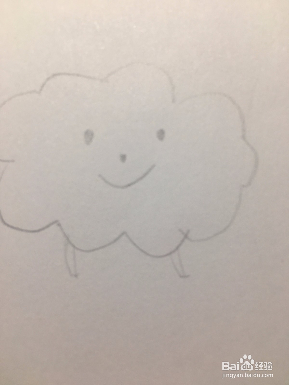 卡爱的卡通云简笔画 卡通云的简单画法 儿童画