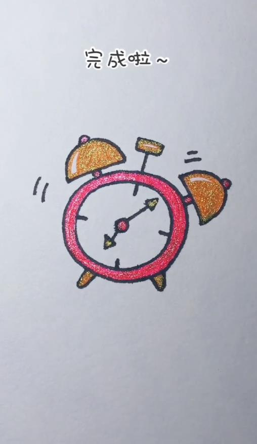 闹钟怎么画？