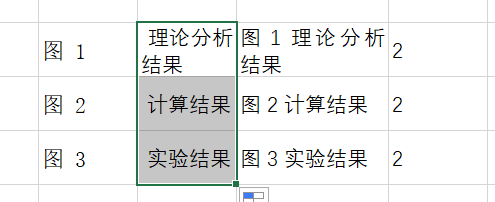 图表目录如何把编号和标题拆分到不同表格中
