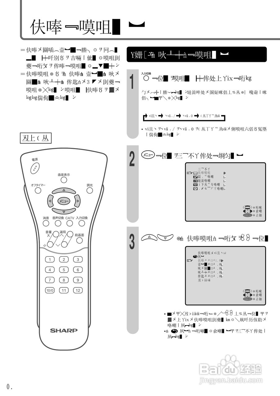 SHARP LC-13C1电视机说明书:[2]